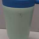 Insulated Tumbler with Handle and Straw,40 OZ Vacuum Stainless Steel Water Bottle Travel Mug Metal Cup with Fruit Diffuser,Mist Blue