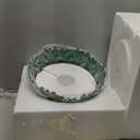 15in White Milk Glass Ceiling Light Fixture, LED Bulb Included, Vintage Semi Flush Mount Pendant Light Antique Brass Mid Century Art Deco Chandelier for Kitchen Dining Room Hallway Bedroom