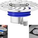 Odor Proof Floor DrainShower Floor Drain Backflow PreventerOne Way Drain ValveBrass Drain FilterPrevent Backflow, Prevent Anti-Odor Dispersion in Bathroom and Kitchen Galvanized