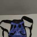 Dog Backpack Carrier, Front Pocket for Essentials, Legs Out Carrying Sling Travel Bag for Small Medium Dogs 4-7 Lbs, Soft Wearable Puppy Chest Carry Backpacks for Walking/Hiking/Camping/Traveling (Denim Print Fabric)