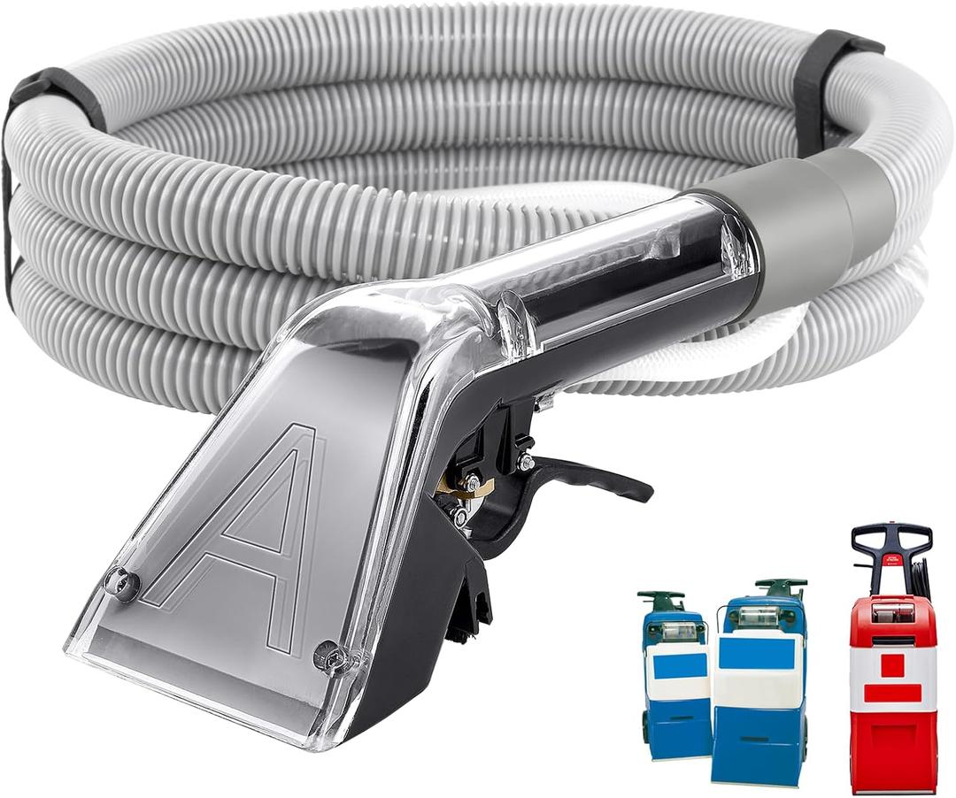 UpgradeUniversal Upholstery Attachment with 12-FT Hose,Compatible with Rug Doctor Mighty Pro,X3,Wide Track Carpet Cleaner,Clean Carpet,Stair, Mattresse,Remove Dirt and Odor