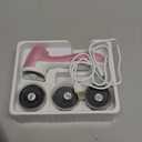 AprElm Rechargeable Electric Foot Callus Remover with 3-Sizes 120Pcs Sandpaper Discs, Professional 1000RPM 3-Speed Control Electric Foot File (E7 Pink)