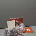 Christmas Gingerbread House Building Block for Girls Age 12+ with LED Lights, Christmas Village House Blocks Set with Christmas Tree and Train, Perfect Xmas Holiday for Adults, 1288Pcs (Red)