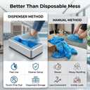 Shoe Covers Dispenser with 200 Disposable Non-Slip Covers, Automatic Shoe Cover Machine for House, Hands-Free Design, Fits Most Sizes, Ideal for Home, Office, and Floor Protection