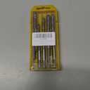 Four-Flute Sawtooth Eccentric Drill Bit Multifunction Four Edged Serrated Eccentric Drill 4-Flute High Hardness Four Edged Serrated Drill Bit Set 4/5/6/8/10/12mm for Concrete Tile Ceramic Wood