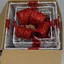 Set of 3 Christmas Lighted Gift Boxes, Battery Operated Xmas Present Boxes, Warm White LED with Bows for Indoor Christmas Tree, Yard, Home Decor