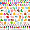 200 Pcs Mini Patio Miniatures Figurines Colorful Mini Resin Figures in Bulk Miniature Little Small Animals Figurines for Fairy Garden Landscape Dollhouse Accessories DIY Crafts Aquarium Decor
