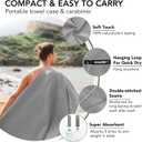 4Monster Quick Dry Travel Towel with Case & Carabiner Super Absorbent Microfiber Gym & Camping Towel. Compact, Lightweight, Fast Drying for Beach, Swimming, Hiking, Backpacking