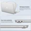 Seorsok Compatible with MacBook Air 13 Inch Case 2022-2018 Release A1932 A2179 M1 A2337 Touch ID,[100% Match Official Color] [Ultra Thin Armor] Protective Hard Shell Case&Keyboard Cover,Matte Clear