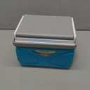 Picnic Cooler  4.5 Liter Hard Cooler  Coolbox Keeps Contents Cool for 48 Hours  BPA Free Outdoor Cooler  Portable Cooler for Picnics, Grill, Camping (Orange) (Sky blue)