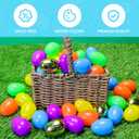 MGparty 100 Pcs Easter Eggs 2.36" Bright Plastic Fillable Easter Eggs Empty with 4 Golden Eggs for Easter Basket Stuffers, Party Favors, Egg Hunt Supplies, and Easter Decorations
