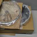 ROCKURWOK Ceramic Nonstick Sauce Pan, 3 QT Pot with Steamer, Non Toxic & PFAS-Free, Wooden Handle for Cool Touch, Universal Base(Gas, Electric & Induction), White