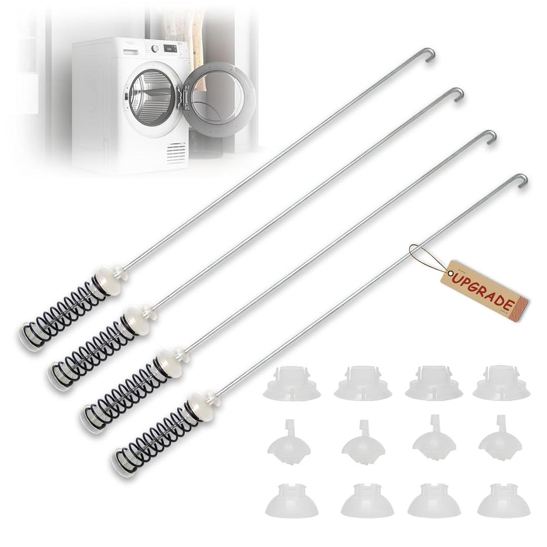 New WTW5105HW2 WTW5100HC0 WTW5105HW0 MVW6230HW2 WTW5057LW0 WTW5100HC2 Washer Suspension Rods(4PCS), Fit for Whirlpool Kenmore Maytag Washer MVW6230HW0 WTW5100HW0 MVW6200KW2