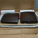 Modern Glass Coffee Table, Coffee Table for Living Room,Tempered Glass-top with Sturdy Wooden Base, Modern Coffee Tables for Small Space, Apartment, Office, Minimalist Design (Walnut)