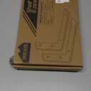 6-Pack Heavy Duty 10-Inch Black Shelf Brackets, L Shelf Bracket 10 Inch for Floating Shelves, 1/5-Inch Thick