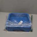 15 Inch Portable Sensory Bin Play Tray, Fill with Water, Sand, Beads and More (Blue)