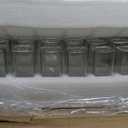 Yangbaga 34Pcs Glass Spice Jars with Labels-4oz Acacia Wood Lid Square Spice Containers with Pepper Grinder Lids &Funnel,Seasoning Jars for Rack Cabinet Drawer