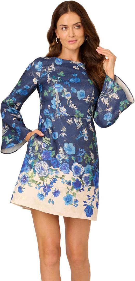 Adrianna Papell Printed A-Line US16