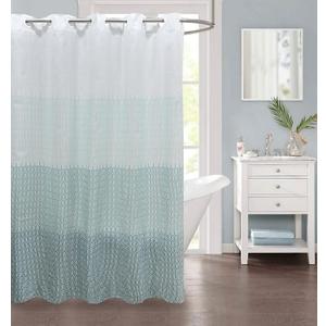 No Hook Shower Curtain, Water-Repellent Fabric Easy Hang Shower Curtain for Bathroom, Machine-Washable (78x78 inch), Abstract Cloud Ombre Light Blue Teal Colors No Hook Shower Curtain, Water-Repellent Fabric Easy Hang Shower Curtain for Bathroom, Machine-Washable (78x78 inch), Abstract Cloud Ombre Light Blue Teal Colors