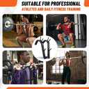 LEIFIDE Front Squat Harness Safety Squat Training Attachment Neck Weight Lifting Harness Zercher Squats Large Steel Front Belt, Capable 440 Lbs, Adjustable Fitness Equipment with Padded Shoulder Strap