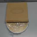 Round Decorative Tray for Coffee Table, Entryway Table, Bathroom Decor, Desk Organizer for Perfume, Candles, Keys, Jewelry Home Decor Trays (Round) (9")