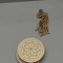 Blosssound 40 Pcs Unfinished Wood Mandala to Paint Wooden Mandala Painting Crafts Diwali Art Slices for Adult to Relax Painting DIY Crafts Ornament Wedding Home Decorations, 4 Inch(Classic)