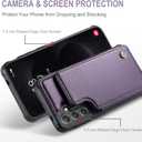 Vinich for Samsung Galaxy S26 Plus Wallet Case with Card Holder, RFID Blocking Credit Slots Kickstand Shockproof Phone Cover for Women Men, Purple