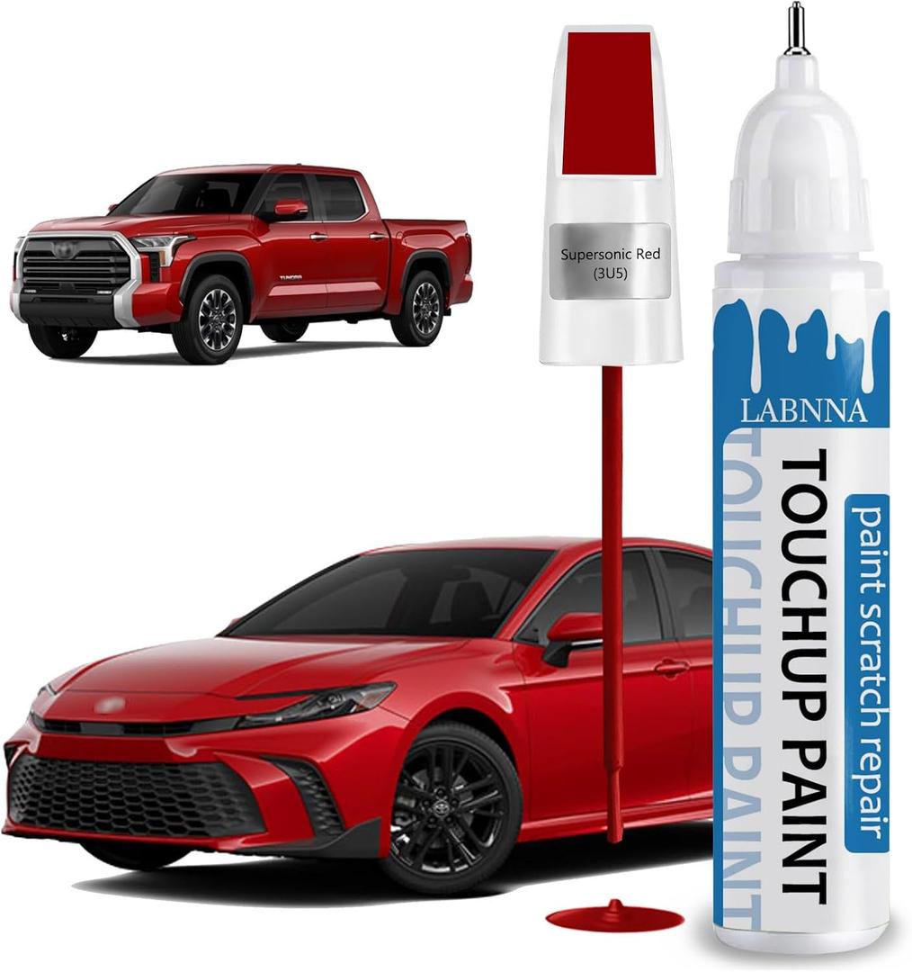 Supersonic Red (3U5) Touch Up Paint for Toyota-Exact Match 2 in 1 touchup Paint Pen for Chips and Nicks Repair Car Paint Scratch Repair Kit (EXP 08/25/32)