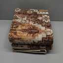 Rugland 5x7 Area Rugs - Stain Resistant Washable Rug, Anti Slip Backing Rugs for Living Room, Vintage Tribal Area Rugs (TPR07-Rust, 5'x7')