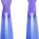 XANGNIER Long Gloves for Cleaning Bathroom,Waterproof Chemical Resistant Gloves Elbow Length,Pvc Full Arm Men & Women Reusable Glove for Gardening,Aquarium,Kitchen,Dishwashing,Household Cleaning,1pair