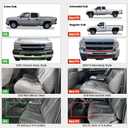 LASFIT Floor Mats for Chevy Silverado/GMC Sierra Crew Cab 1500 2500/2500HD 1999-2007, 3500HD 2001-2007(2007 Fit Classic Body Only), Suburban/Yukon XL/Escalade ESV (2nd Row Bench Seat Only) 2000-2006