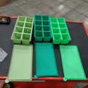  Ice Cube Maker 8-grid Silicone Ice Block Mold Making Tray for Red Wine Bar Green