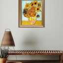 DECORARTS Vincent Van Gogh Wall Art Framed, Twelve Sunflowers, 30x26''