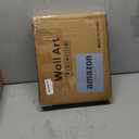 Boho Framed Botanical Wall Art for Bedroom, 4 Piece Vintage Neutral Floral Canvas Painting Prints for Modern Farmhouse, Minimalist Rustic Flower Pictures for Living Room Kitchen Dining Room Home Decor (Simple - Walnut Framed)