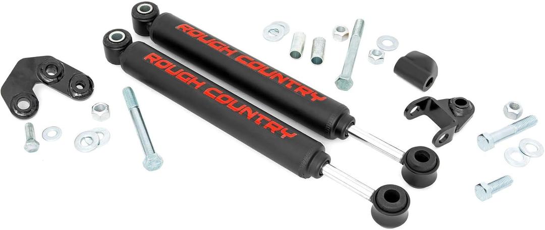 Rough Country Dual Steering Stabilizer for 97-06 Jeep TJ/XJ/MJ - 87308