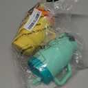 DLOCCOLD Silicone Straw Cup, Adorable Miniature Tumbler with Straw Handle, Tumbler Cup, 10oz, Easy to Clean (Beige) 2 Packs