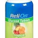 ReliOn Glucose Tablets Bundle of Fruit Punch, Tropical Fruit, Grape, Orange, and Raspberry (EXP 09/01/24)