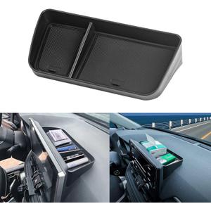 x xotic tech Interior Center Console Dashboard Hidden Secondary Storage Holder Tray Organizer w/Black Anti-Dust Mats, Compatible with Toyota Rav4 2019-2023