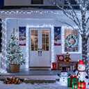 JMEXSUSS 66ft 200 LED White Christmas Lights Indoor Outdoor, Connectable String Twinkle Lights Outdoor Clear Wire Plug in for Bedroom House Fireplace Christmas Tree Decoration