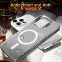 Fotbor Ultra-Slim iPhone 16 Pro Max Case with Stand [MagSafe Compatible] 10ft Military-Grade Drop Protection, Retractable Lanyard Included (Black)