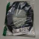 U&M Genuine Sheepskin Toilet Seat Cover Bathroom Soft Warm Washable Real Fur Wool Toilet Seat Pads Easy Installation& Care (Black)