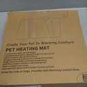 Heeyoo Pet Heating Pad, Adjustable Temperature Dog Cat Heating Pad with Timer, Waterproof Heated Cat Bed with Chew Resistant Cord, Auto Power-Off Indoor Pet Heated Mat for Dogs and Cats