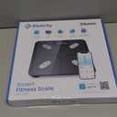 Etekcity Smart Scale for Body Weight, FSA&HSA Eligible, Bathroom Digital Weighing Scale with BMI, Body Fat, Muscle Mass, Accurate Bluetooth Home User Health Equipment Sync Apps, LED, Tempered glass (11 x 11 inches, Black)