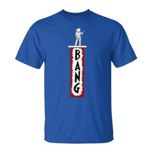 Vintage 90s Western Cowgirl Country Cowboy Rodeo BANG T-Shirt 2XL (Navy Blue)