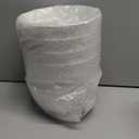 Mkono 7.5" Plastic Plant Pots with Saucers, Indoor Set of 5, Cream White