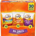 Goldfish Crackers Big Smiles Variety Pack with Cheddar, Colors, and Pretzels, Snack Packs, 30 Ct, BB 07/27/25