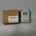 Puroma Key Lock Box, Portable Combination Lockbox Wall-Mounted Key Storage Box for House Keys, Resettable Code Safe Security Lock Box for Home, Office, Apartment Spare Key Storage (1 Pack, Gray)