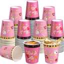 100 Count Casino Party Paper Cups for Las Vegas Themed Party Supplies 9 oz Lucky in Love Bachelorette Disposable Hot/cold Beverage Drinking Cups for Christmas Birthday Bachelorette Decoration