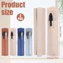 Thinp 4 Pcs Adjustable Pen Holder for Notebook, Pen Holder Strap Elastic Notebook Pens Holders PU Leather Pens Sleeve Pouch for Journal Planner Pencil Holders for Book Binder School Office Supplies