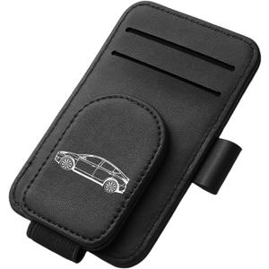 Model Y Sunglass Holder Clip Compatible with Tesla Model Y 2025 2024 2023 2022 2021 2020 Interior Accessories Organizer Eyeglass Hanger Visor Ticket Card Decor Sunglasses Holders Part De (Black)